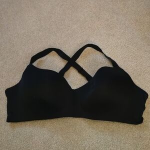 Hanes Women's Black Cross-Back Changing Bra Size 2XL